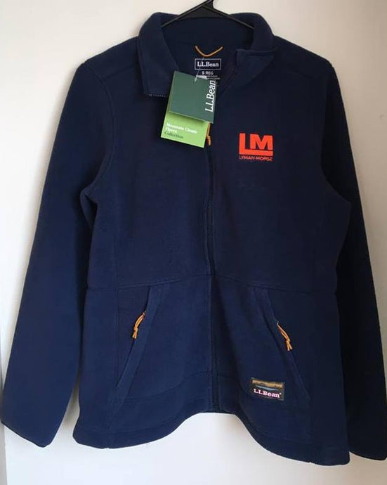 L.L.Bean® Embroidered Classic Fleece Jacket - Navy/Orange